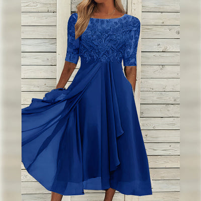 Taryn - Elegant Lace Midi Dress