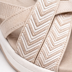 Teresa | Women’s Slide Sandals With Woven Straps And Soft Insole | Orthopaedic