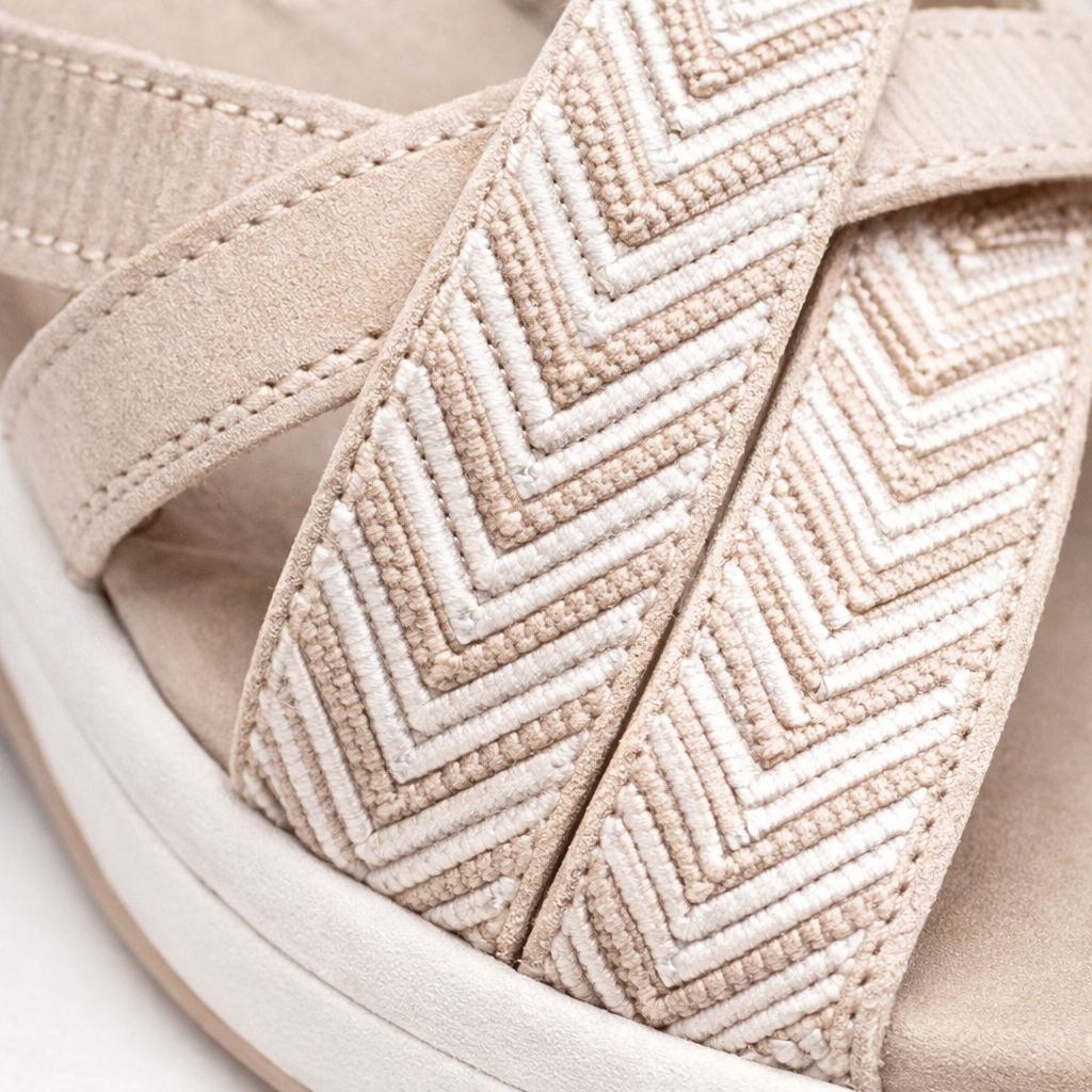 Teresa | Women’s Slide Sandals With Woven Straps And Soft Insole | Orthopaedic