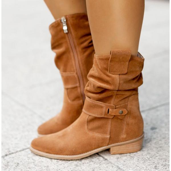 Clara | Slouchy Suede Boots