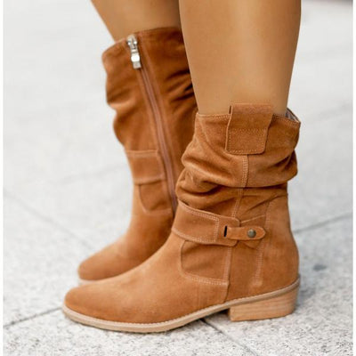 Clara | Slouchy Suede Boots
