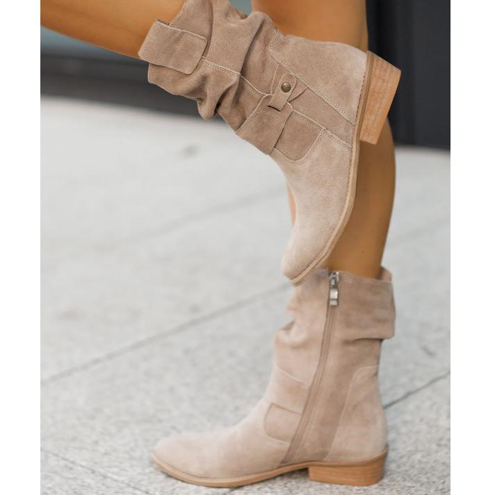 Clara | Slouchy Suede Boots