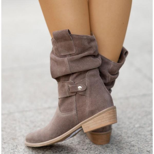 Clara | Slouchy Suede Boots