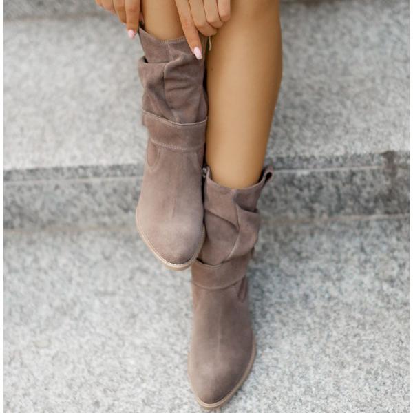 Clara | Slouchy Suede Boots