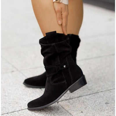 Clara | Slouchy Suede Boots