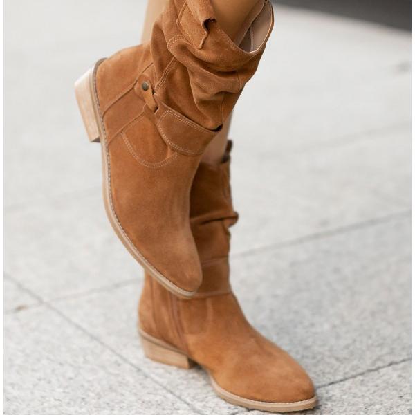 Clara | Slouchy Suede Boots