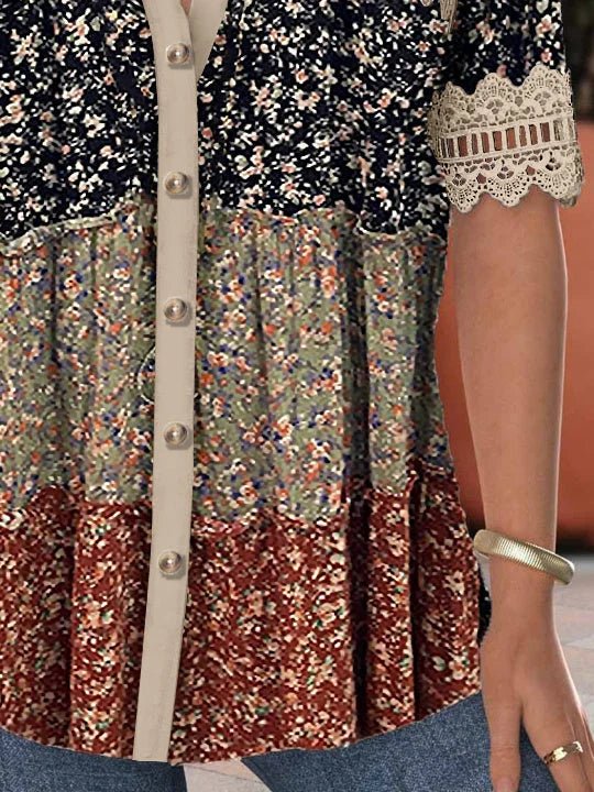 Cerys | Lace Hollow Top