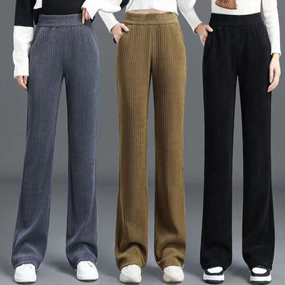 Jasmine™ | High Waist Elastic Corduroy Pants
