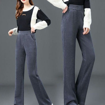 Jasmine™ | High Waist Elastic Corduroy Pants