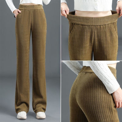 Jasmine™ | High Waist Elastic Corduroy Pants