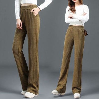 Jasmine™ | High Waist Elastic Corduroy Pants